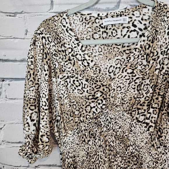 Faithfull the Brand Margherita Leopard Mini Dress - Picture 4 of 8